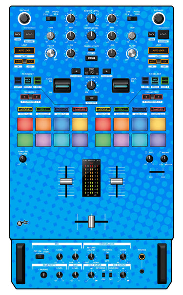 Pioneer DJ DJM S7 Skin Gradienter Blue Light